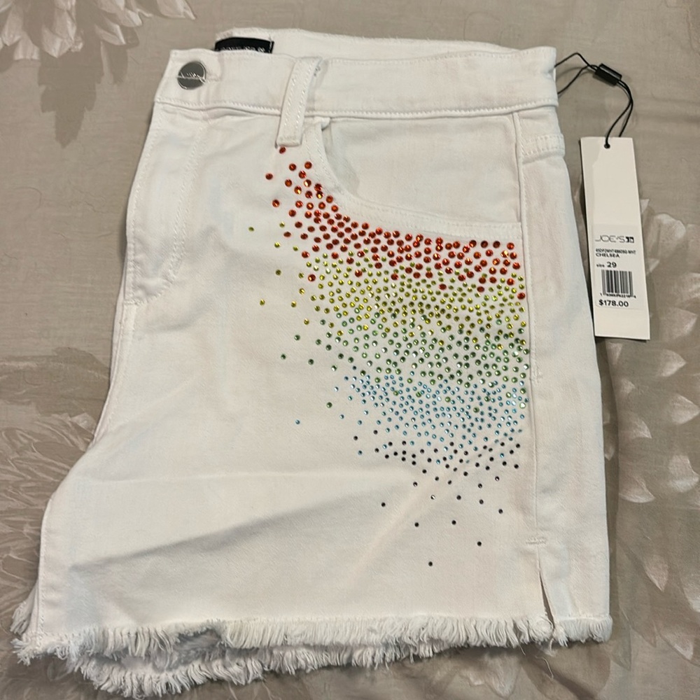 Joe’s Chelsea White Shorts- 29